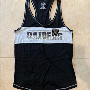 Raiders Black and Gray Tank Top